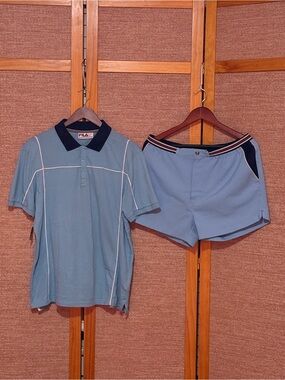 Fila Light Blue Set with Navy Details